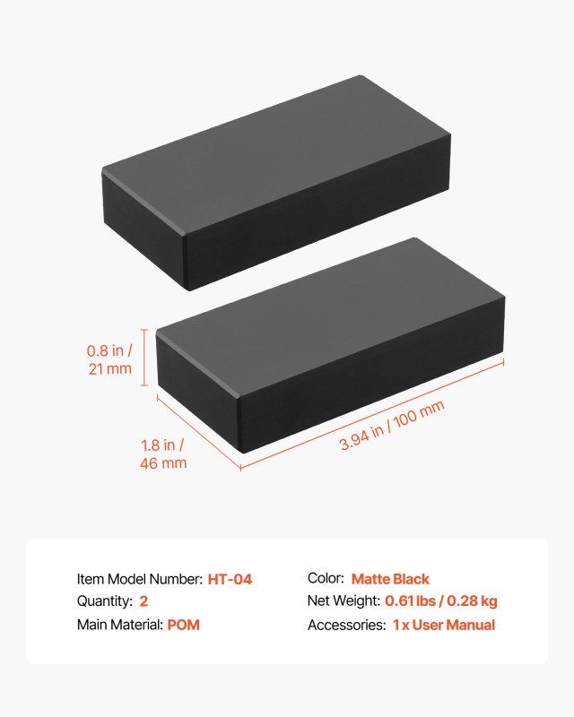 VEVOR Συνδέτες Κάγκελου 3.9x1.8x0.8 ίντσες σε Μαύρο Ματ για Οριζόντ...