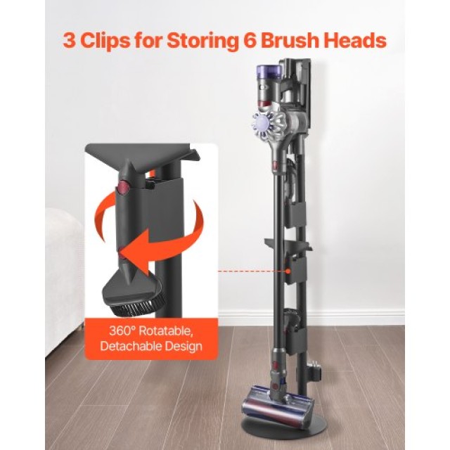 VEVOR Βάση Στήριξης για Σκούπα Dyson με 4 Επιθέματα XCQZJDSLSYGDQQ2...