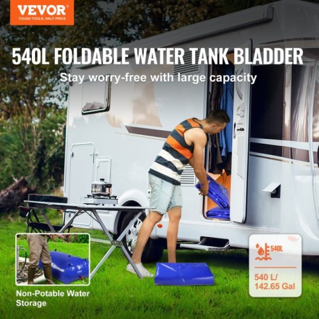 VEVOR Φορητή Δεξαμενή Νερού 540L 1000D PVC Πτυσσόμενη Δεξαμενή  CSD...