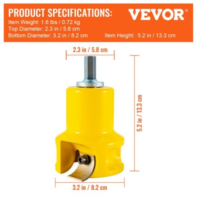 VEVOR Κόφτης Καρφιών 38mm, Αλουμίνιο & Ατσάλι, Διπλές Λεπίδες, Εργαλείο Ξυλουργικής για Αρχάριους DIY  KSZYCYDBDDWC19K3MV0