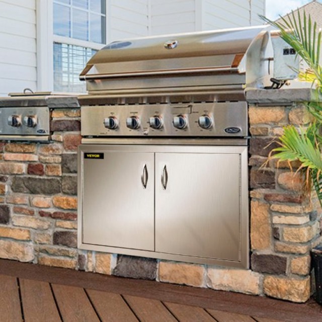 Πόρτα BBQ 34 x 19 Ανοξείδωτη για Εξωτερικό Χώρο  34.5X19YCBXGSKCGMV0