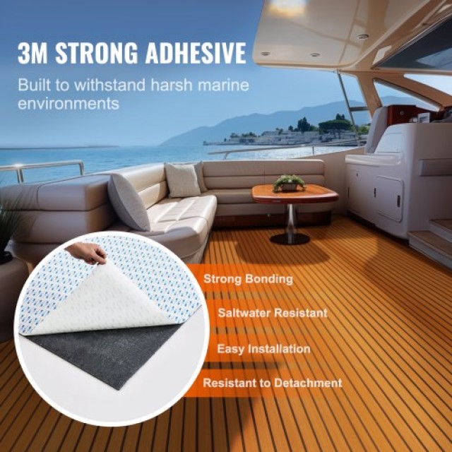 VEVOR Δάπεδο Σκάφους EVA Foam 94.5 x 35.4, Αντιολισθητικό Αυτοκόλλητο, 23.2 τ.π. για Σκάφη  CBZZFHPMDDZSW620PV0