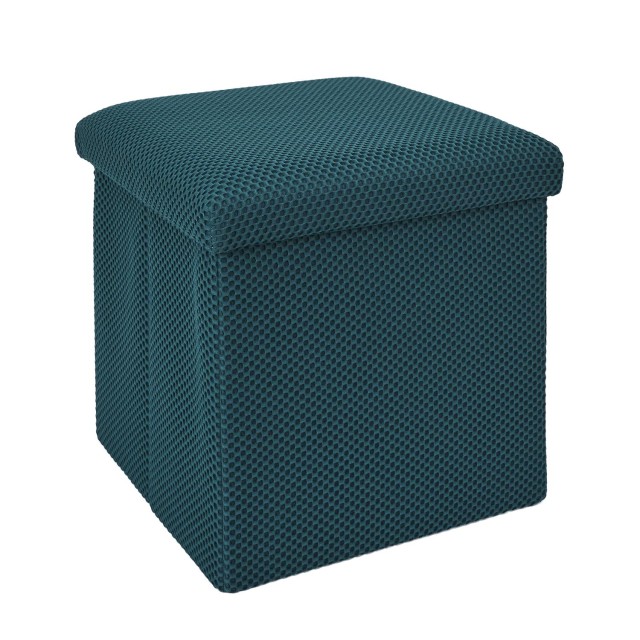 Home Deco Factory Πτυσσόμενο Κουτί Αποθήκευσης ATOME Μπλε 38 x 38 x...