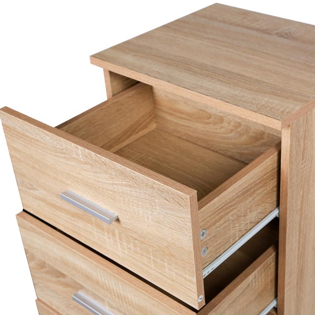 BAKAJI  Κινητό Συρταριέρα Ντουλάπι με 5 Συρτάρια σε Ξύλο Μοντέρνου ...