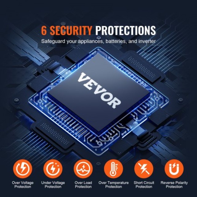 VEVOR Inverter 3000W 12V/230V LCD Remote CE CZXNBQ3000WC2N69YV2 VEVOR Inverter 3000W 12V/230V LCD Remote CE CZXNBQ3000WC2N69YV2