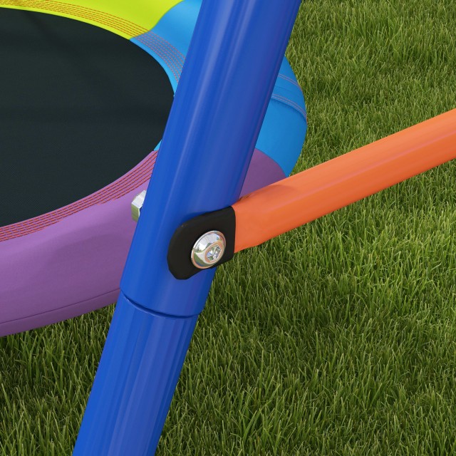 Outsunny Garden Nest Swing για 1-2 Παιδιά σε ενισχυμένο μέταλλο, 196x172x180cm, Πολύχρωμη 344-076V00MX