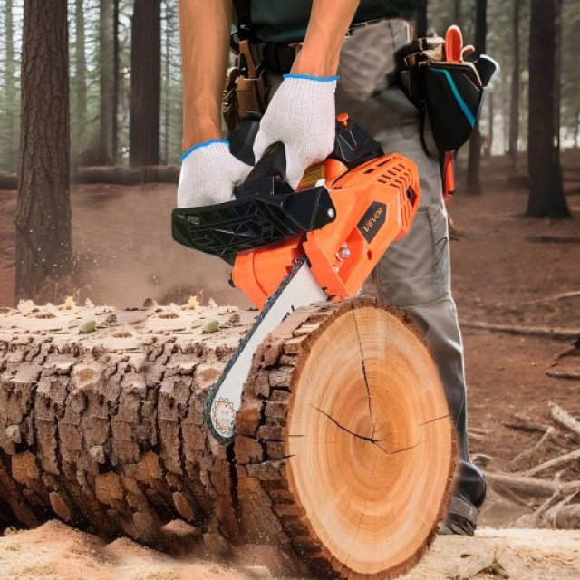 VEVOR Αλυσοπρίονο Βενζίνης 25cc 1.02 HP 12 ιντσών για Κοπή Ξύλου RQ...