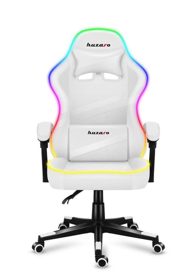 Huzaro Καρέκλα Gaming Force 4.4 RGB Λευκή 5903796013184