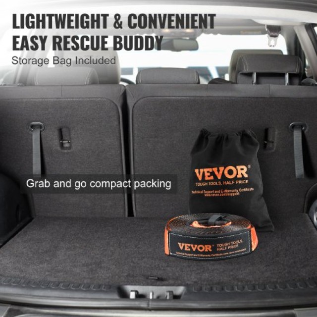 Σετ Ανάκτησης VEVOR Off-Road, Ιμάντας 30,000 lbs, Δακτύλιοι 44,092 lbs, για ATV, Jeep, Φορτηγά  JPJYGJB5J0005FPT8V0