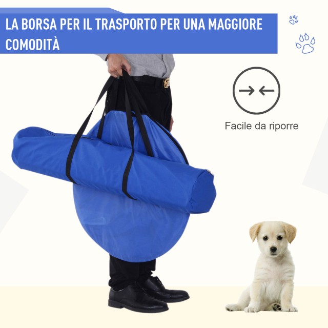 PawHut Set Agility Dog for Dog Training με Σλάλομ, Τούνελ και Εμπόδια D07-003