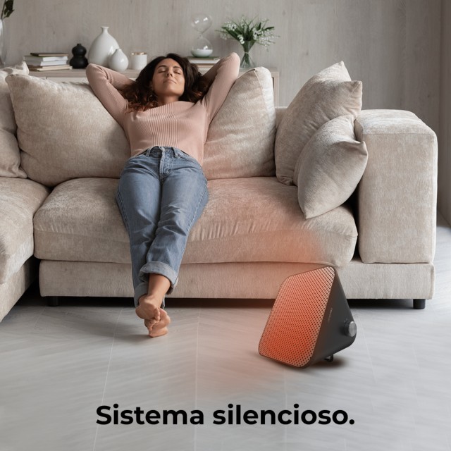 CECOTEC  Θερμαντικό ReadyWarm 1500 Max Κεραμικό Μαύρο με 1500 W, Ρυθμιζόμενο Θερμοστάτη και 3 Λειτουργίες  CEC-08286