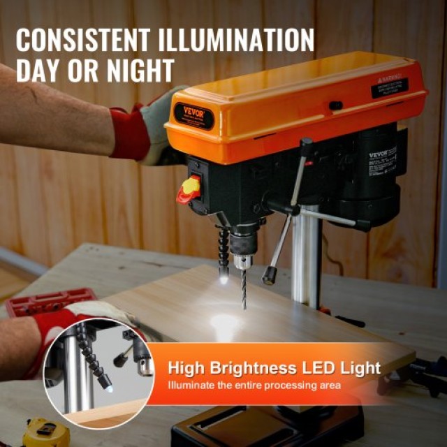 VEVOR Επιτραπέζιο Δράπανο 203.2 mm, 550-2500 RPM  TSZC23A5D800191DHV2