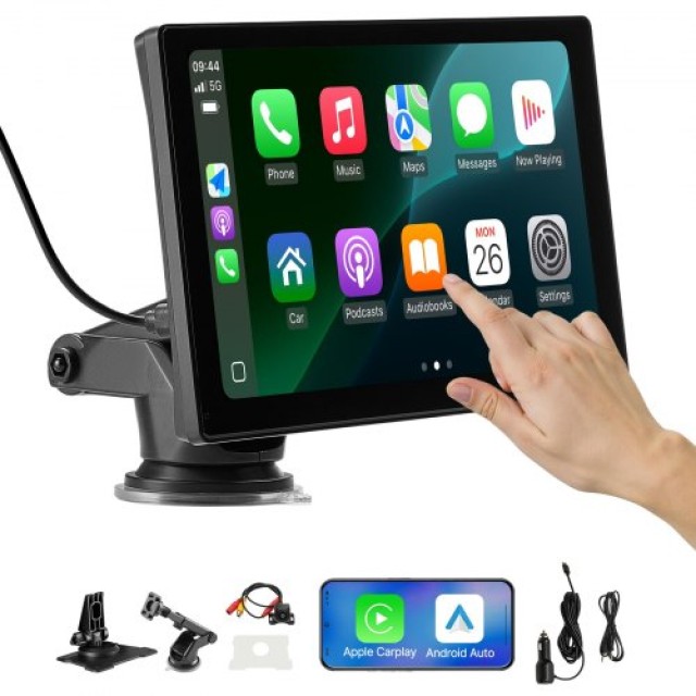 VEVOR Ράδιο Αυτοκινήτου Με Οθόνη Αφής CarPlay 9 Backup Camera CZZKP...
