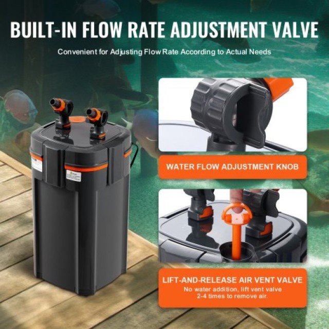 Φίλτρο Ενυδρείου VEVOR 100L με UV Λάμπα 12w Αθόρυβο  SZXGLQ1200LHIH1DTV2