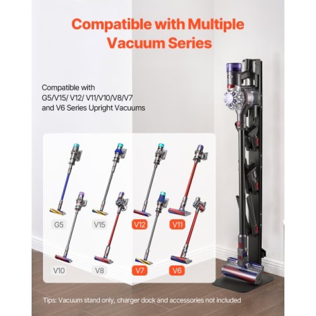 VEVOR Βάση Στήριξης Σκούπας Dyson Μαύρη XCQZJDSLSKB6OAVW1V0