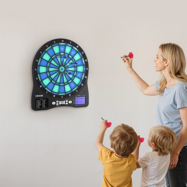 VEVOR Ηλεκτρονικός Στόχος Βελάκια με LED για 8 Παίκτες & 48 Παιχνίδ... VEVOR Ηλεκτρονικός Στόχος Βελάκια με LED για 8 Παίκτες & 48 Παιχνίδ...