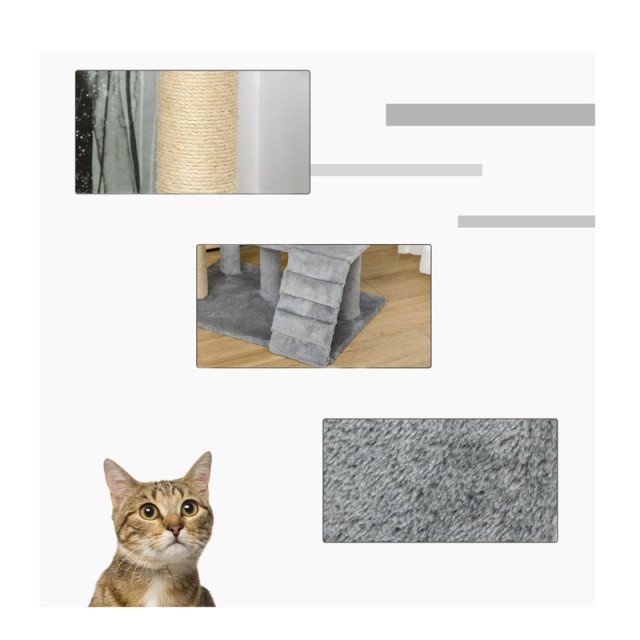 Δέντρο Γάτας - Ονυχοδρόμιο 60 x 40 x 100 cm PawHut D30-360