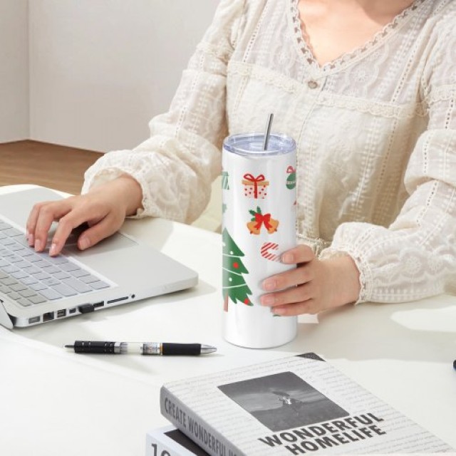 Σετ 8 Ισοθερμικών Ποτηριών Sublimation VEVOR 30 oz με Καλαμάκι και Καπάκι  KBJPJTJBXG8J1O806V0
