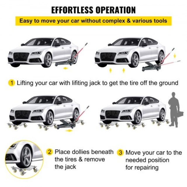 VEVOR 2τμχ Ροδάκια Μετακίνησης Αυτοκινήτου 1500lbs/680kg TAD3503LT... VEVOR 2τμχ Ροδάκια Μετακίνησης Αυτοκινήτου 1500lbs/680kg TAD3503LT...