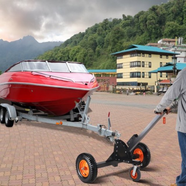 Ρυμουλκούμενο Dolly VEVOR 2 σε 1, 1500lbs, Ρυθμιζόμενο Ύψος, 16 Ελαστικά  TYSDQYCB1500325WUV0