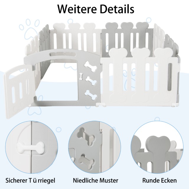 Costway 8-Πάνελ Γκρι Πτυσσόμενος Φράκτης για Κατοικίδια έως 35 εκ. ... Costway 8-Πάνελ Γκρι Πτυσσόμενος Φράκτης για Κατοικίδια έως 35 εκ. ...