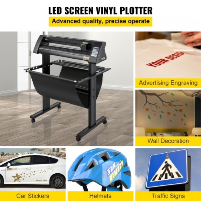 VEVOR Κοπτικό Βινυλίου 870mm με Οθόνη LED και Οπτικό Μάτι  KZJFLEXI870MM7PI5V2