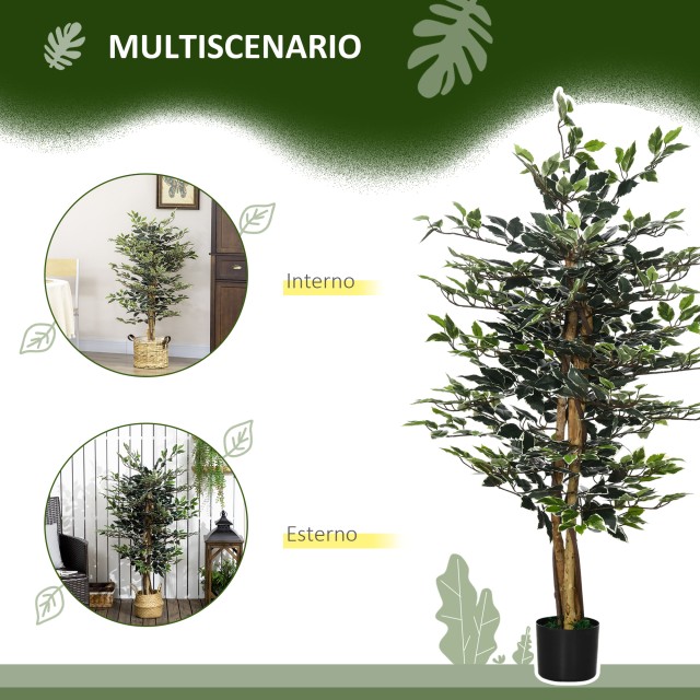 Τεχνητό Φυτό Φίκος 130 cm HOMCOM 830-667V00DG