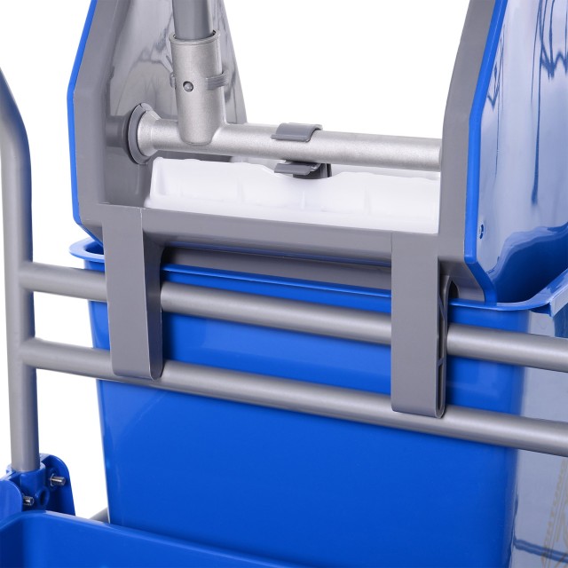 Homcom Professional Cleaning Cart with 25L Bucket and Wringer, Blue 720-010