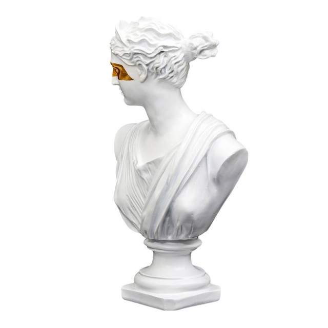 Διακοσμητική Προτομή Πολυρητίνης 15.5 x 12 x 31.5 cm Home Deco Factory HD1342