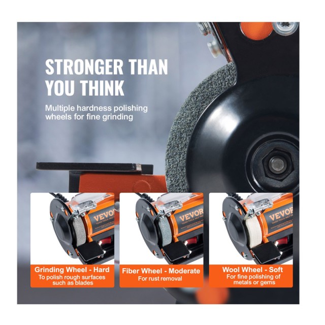 Δίδυμος Τροχός - Λειαντήρας Πάγκου 50 W VEVOR STPGJ32850RPMUEBNV2