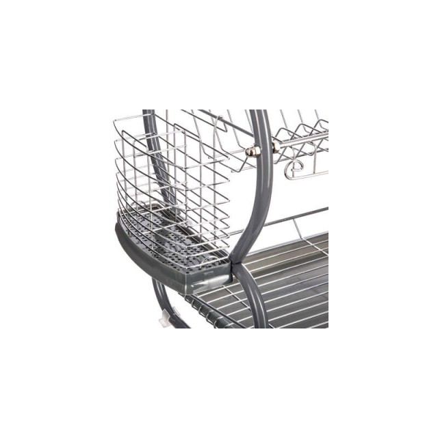 Διώροφη Μεταλλική Πιατοθήκη Στεγνωτήριο 51 x 24 x 38.5 cm 5Five Sim...