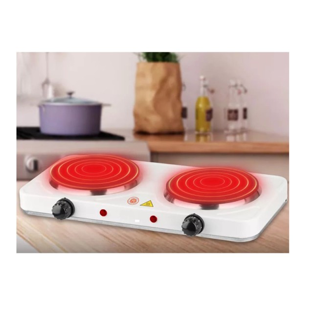 Διπλή Ηλεκτρική Εμαγιέ Εστία 1000 W Cheffinger CF-EHD1000