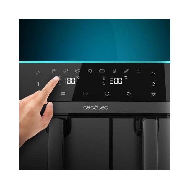 Διπλή Ψηφιακή Φριτέζα Αέρος 9 Lt 2700 W Cecofry DuoSize 9000 Cecotec CEC-04954