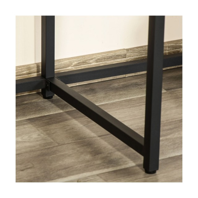 Διπλό Μεταλλικό Γραφείο με 5 Ράφια 200 x 53 x 100 cm HOMCOM 836-374