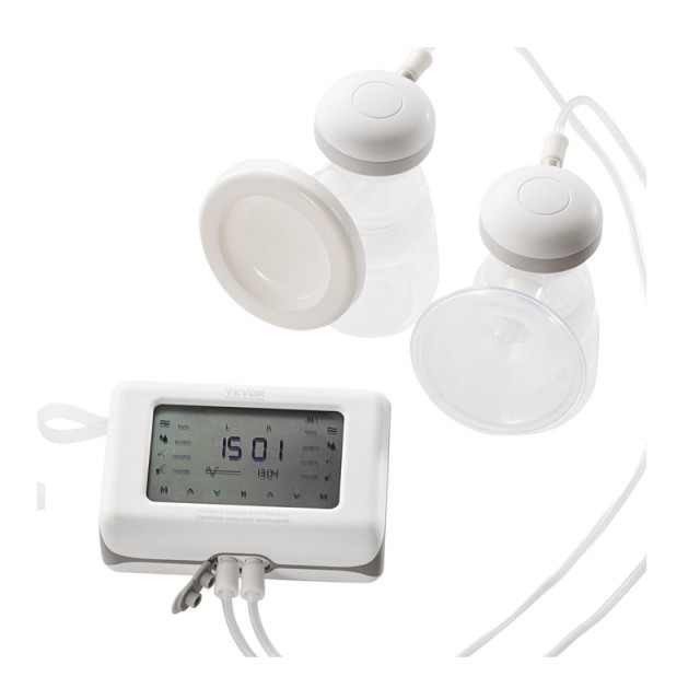 Διπλό Ηλεκτρικό Θήλαστρο με 4 Λειτουργίες και Οθόνη LED VEVOR DDXNQ...