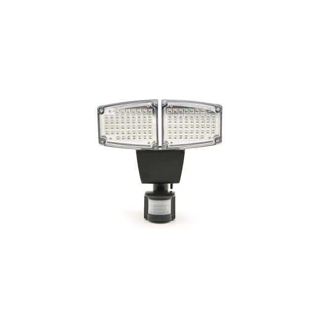 Διπλός Ηλιακός LED Προβολέας 12 W με Ανιχνευτή Κίνησης και Φωτοβολτ...