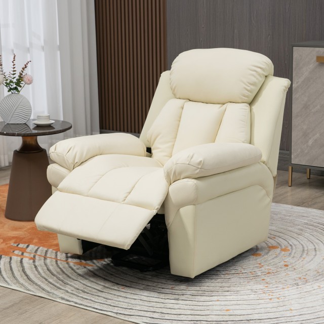 Πολυθρόνα HOMCOM Electric Lifter Relax με παχιά επένδυση και τηλεχειριστήριο, 96x93x105cm, κρέμα 713-013V91CW