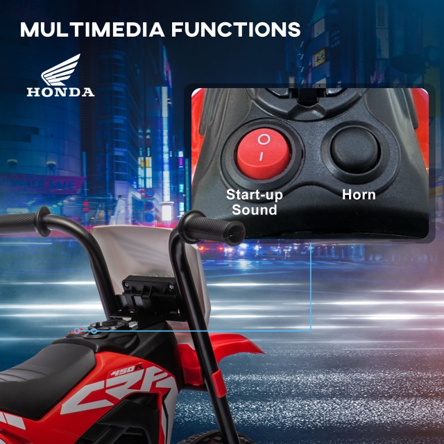 HOMCOM Ηλεκτρική μοτοσυκλέτα για παιδιά με άδεια Honda CRF450RL 3 τ...