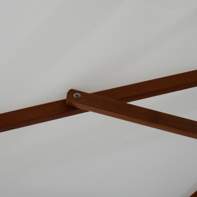 Outsunny Garden Parasol with UV Resistant Ξύλινο κοντάρι Μπεζ Φ270 x 250 cm 84D-012