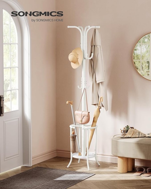 Μεταλλικός Καλόγερος  40 x 40 x 175 cm  SONGMICS  RCR011W01 -
