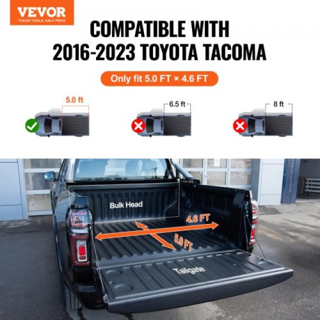 Κάλυμμα Καρότσας VEVOR Tri-Fold για Toyota Tacoma 2016-2023  ZDSKCH...