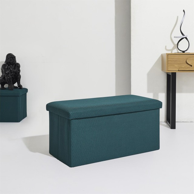 Home Deco Factory Πτυσσόμενο Μπλε Κουτί Αποθήκευσης ATOME 76 x 38 x...