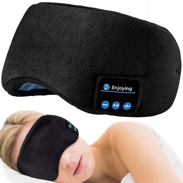 Verk Group Μάσκα Ύπνου με Ακουστικά Bluetooth και Δεμένα Μάτια 5907...