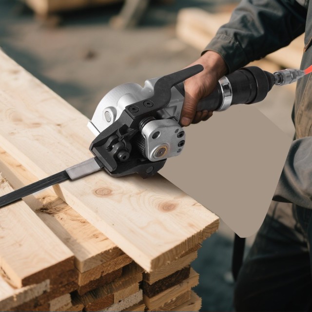 VEVOR Πνευματική Μηχανή Δεματοποίησης Μεταλλικών Ιμάντων 8500N για ...