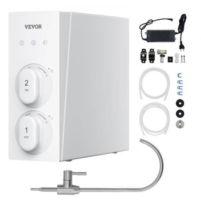 VEVOR Σύστημα Αντίστροφης Όσμωσης 400 GPD 8-Σταδίων Χωρίς Δεξαμενή Κάτω από Νεροχύτη Φίλτρο Νερού SCXLSQWSXROF8IA4FV2