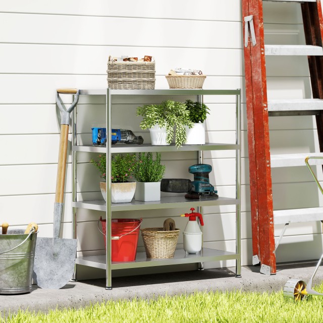 HOMCOM Ράφι Κουζίνας 4 Επιπέδων, Ρυθμιζόμενο σε 10 Διαφορετικά Ύψη,... HOMCOM Ράφι Κουζίνας 4 Επιπέδων, Ρυθμιζόμενο σε 10 Διαφορετικά Ύψη,...