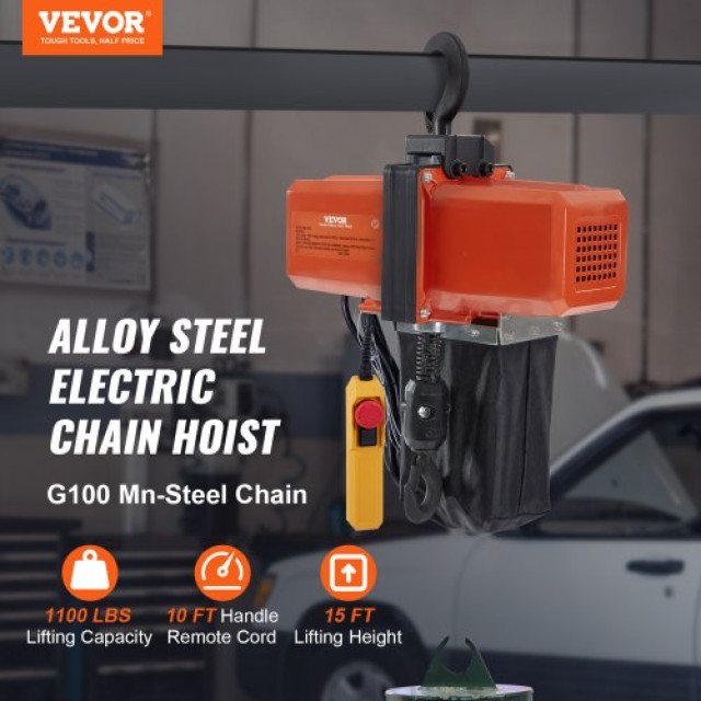 Ηλεκτρικός Γερανός Αλυσίδας VEVOR 500 kg, 4.5 m Ανύψωση  DDHLHLCS25MDB0V1HV2