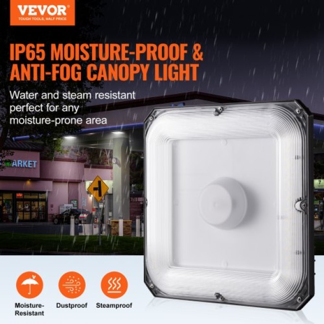 VEVOR Σετ 4 LED Φώτα Οροφής 80W 8800LM 5000K Εξωτερικού Χώρου  TPDD...