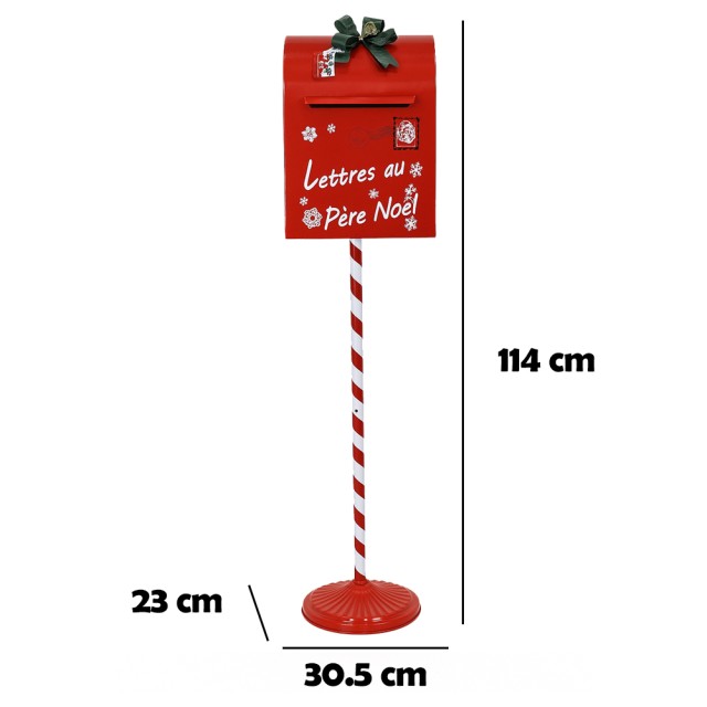 BAKAJI Γραμματοκιβώτιο Άγιου Βασίλη Κόκκινη Χριστουγεννιάτικη Διακό... BAKAJI Γραμματοκιβώτιο Άγιου Βασίλη Κόκκινη Χριστουγεννιάτικη Διακό...