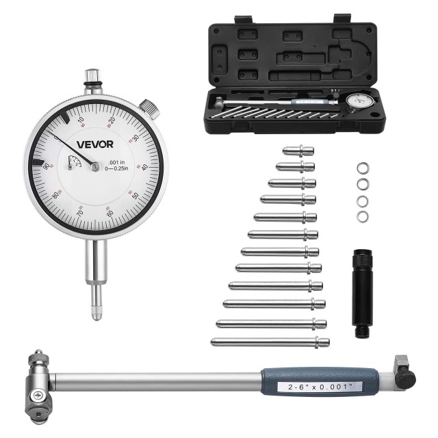 VEVOR Δείκτης Ρολόις 60 mm με Ακρίβεια 0.001 ιντσών και Εύρος Μέτρη...